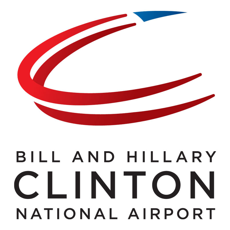 Bill and Hillary Clinton Airport Logo