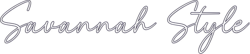 Savannah Style Title in White