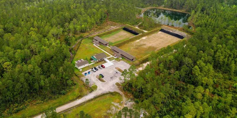 Skeeting Shooting Range Aerial Photo