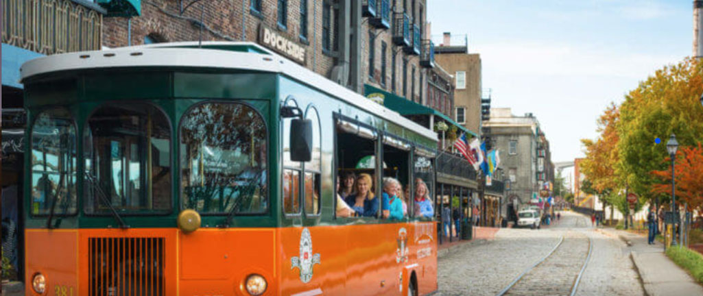 Savannah trolley tour banner image