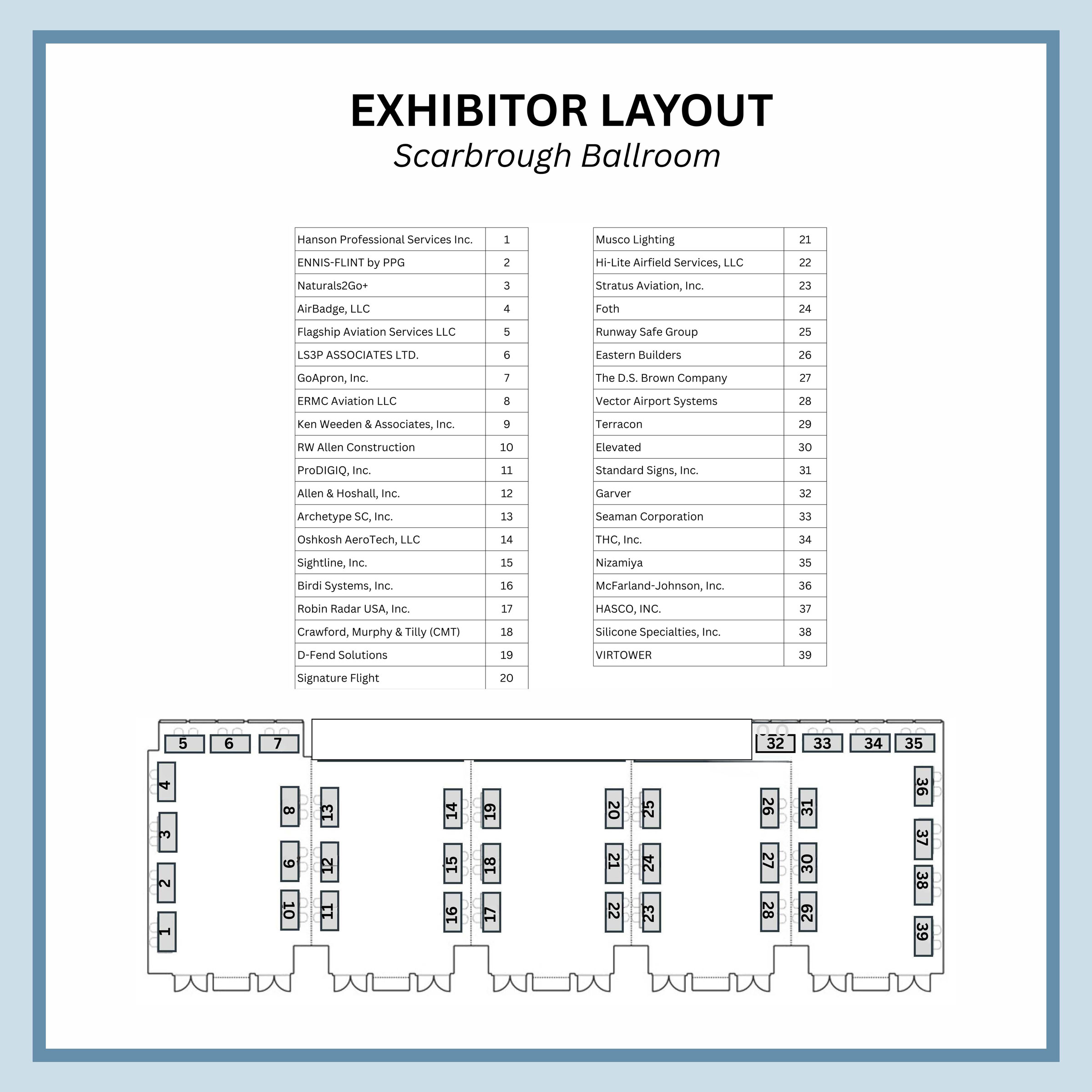 Exhibitor Layout